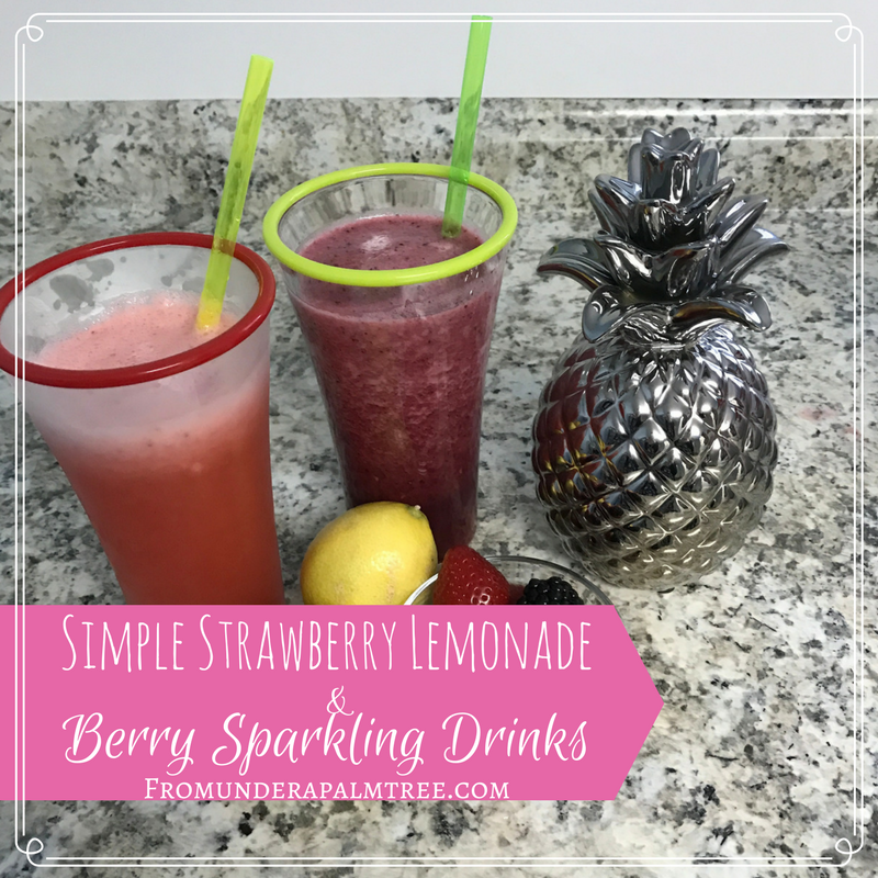 Simple Strawberry Lemonade & Berry Sparkling Drinks | how to make simple strawberry lemonade | how to make sparkling drinks | Berry sparkling drinks | strawberry lemonade | Strawberry | Drinks | Summer drinks | Sparkling drinks | Lemonade | Berry |