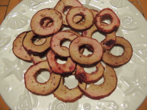 Baked Cranberry Apple Chips by From Under a Palm Tree