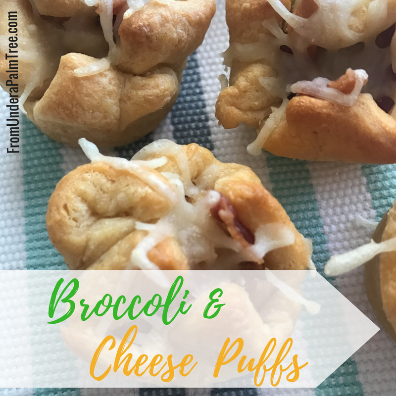 Broccoli Cheese Puffs by From Under a Palm Tree