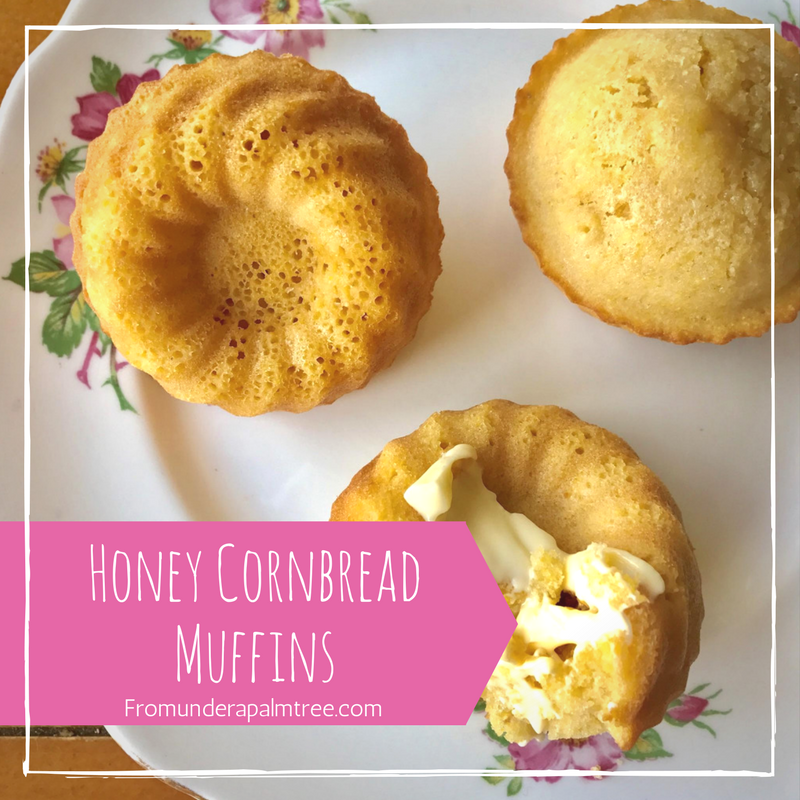 Honey Cornbread Muffins by From Under a Palm Tree