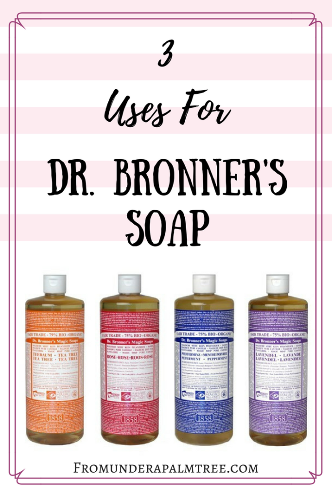 Are you looking for an environmentally friendly soap that has multiply uses? Dr. Bronner's soap is the perfect multi-use soap. Here are my top 3 favorite uses for it. | Dr. Bronner's Soap | Uses for Dr. Bronner's soap | cruelty-free sopa | environmentally friendly soap |