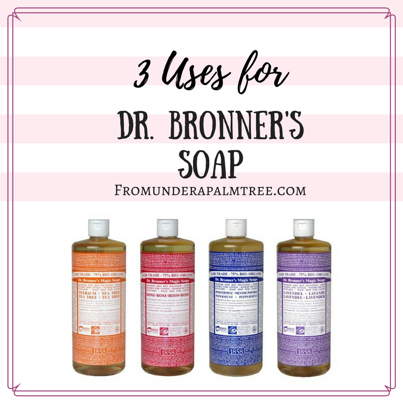 Are you looking for an environmentally friendly soap that has multiply uses? Dr. Bronner's soap is the perfect multi-use soap. Here are my top 3 favorite uses for it. | Dr. Bronner's Soap | Uses for Dr. Bronner's soap | cruelty-free sopa | environmentally friendly soap |