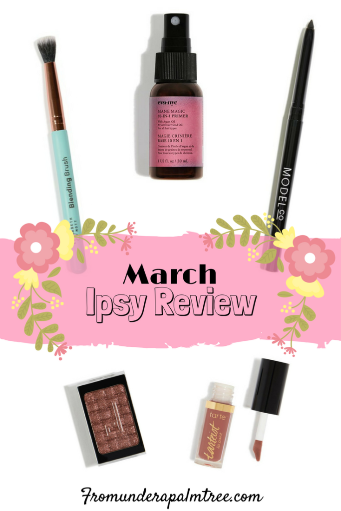March Ipsy Review by From Under a Palm Tree