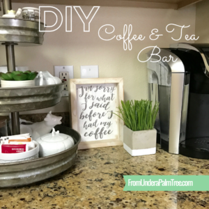 DIY Coffee & Tea Bar by From Under a Palm Tree