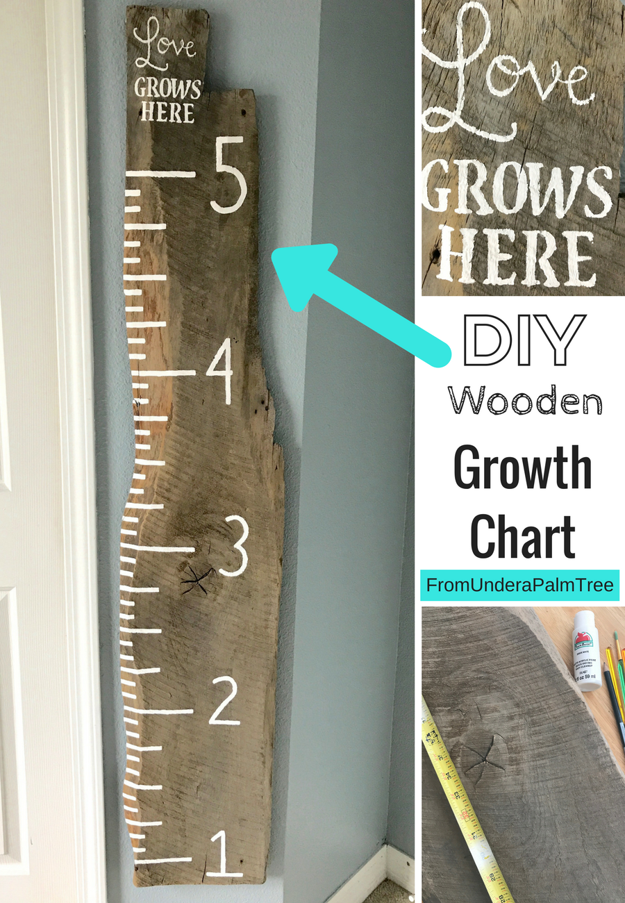 DIY Wooden Growth Chart | Baby nursery | DIY growth chart | DIY | growth chart | DIY Home | DIY home decor | home decor | family | DIY Toddler | Toddler | DIY project | 