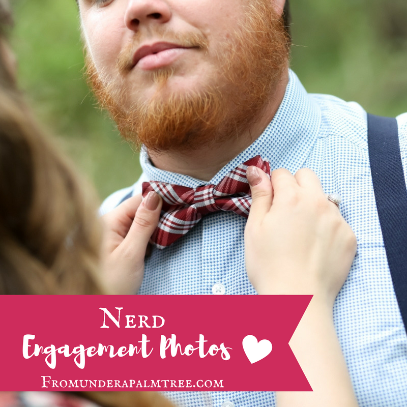 Nerd Engagement photos | Harry Potter | Doctor Who | Getting Married | wedding planning | engagement | Engagement Photos | nerdy | geek | bow ties | outdoor engagement photos | 