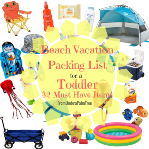 Beach Vacation Packing List for a Toddler | Beach Vacation with toddlers | Packing for Beach Vacation | Beach Vacation checklist | Captiva Island | Florida Beach Vacation | With Toddlers | With kids | with babies | beach vacation packing list | Free Printable | 