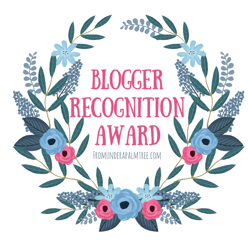 Blogger Recognition Award July 2017