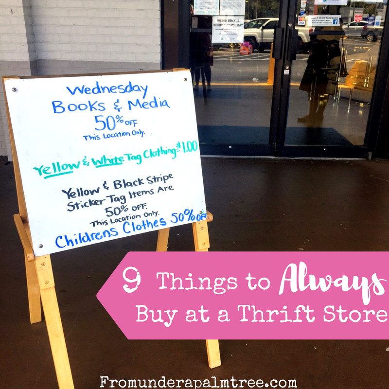 9 Things to Always Buy at a Thrift Store | thrifting | shopping | vintage | practical | save money | reduce reuse recycle | sustainable living | thrift store | affordable living |