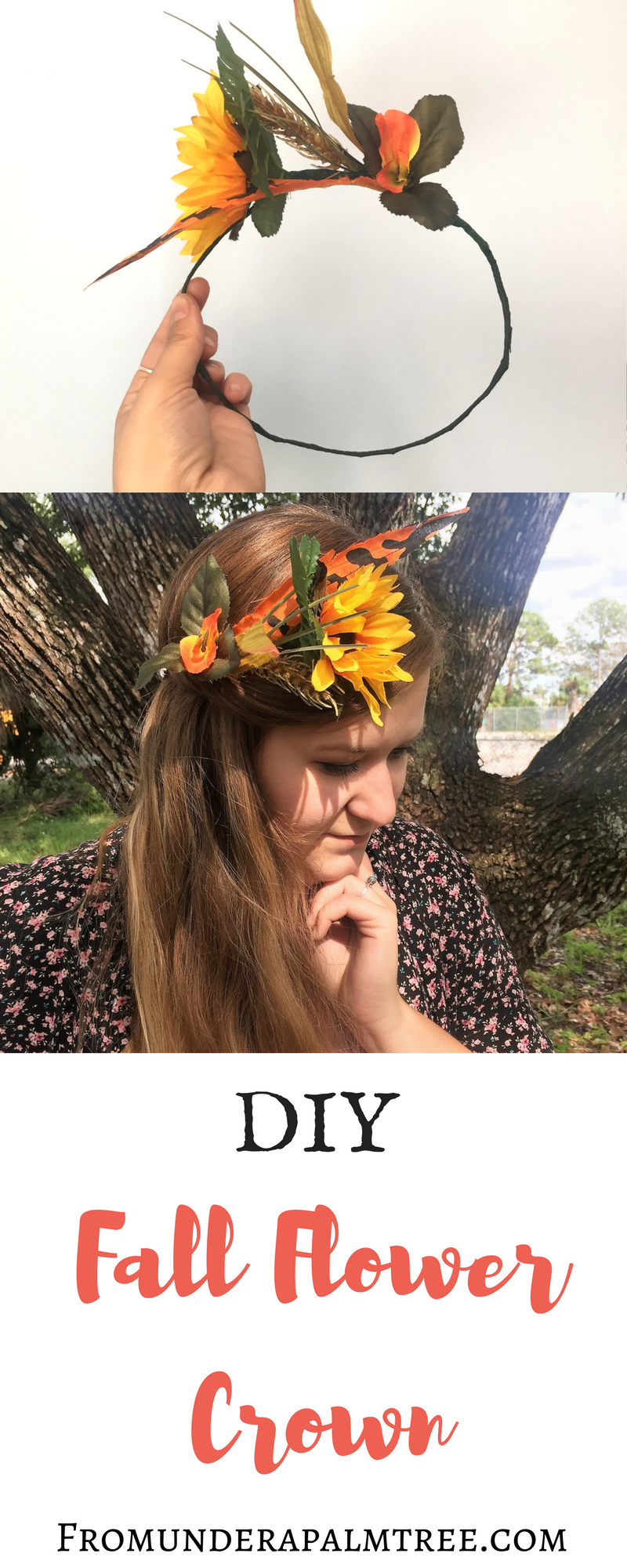 How to make a fall flower crown | DIY fall flower crown | DIY flower crown | Dollar store flower crown | Dollar store DIY | dollar tree DIY | DIY | fall flowers |