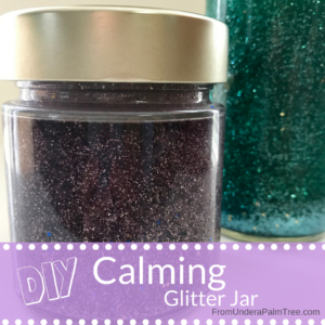 DIY Calming Glitter Jar | DIY | How to make a calming glitter jar | glitter jar | calming jar | sensory jar | glitter sensory jar | 