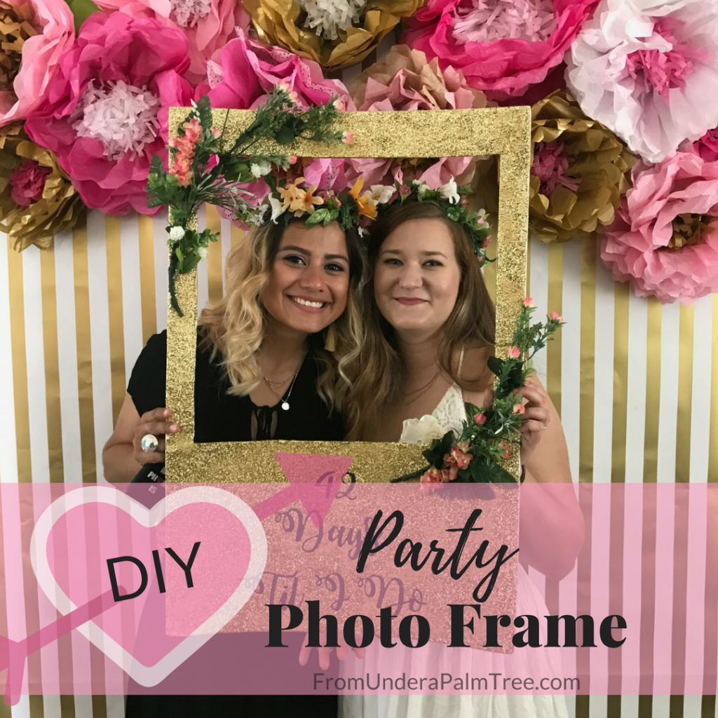 how to make photo frame for party with pole