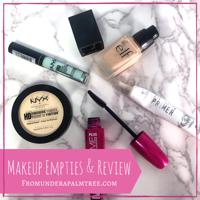 Makeup Empties & Review | makeup review | Would I buy them again? | e.l.f. makeup review | cruelty-free makeup | beauty reviews |