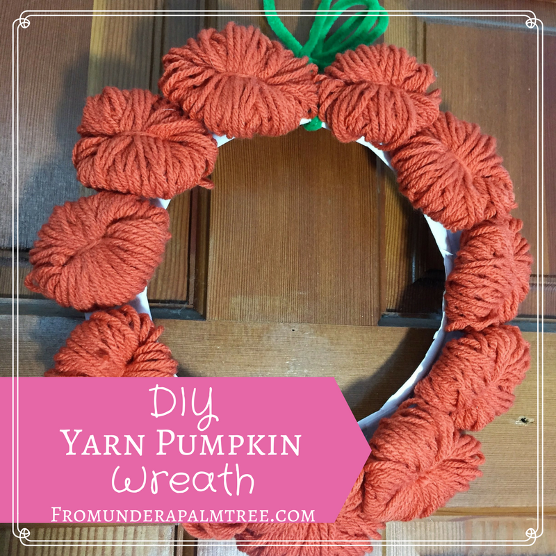 How to make yarn pumpkins | making yarn pumpkins | DIY holiday wreath | DIY fall wreath | DIY yarn pumpkins | DIY yarn wreath | DIY | crafts | yarn crafts | pumpkin crafts | Halloween Pumpkin Wreath | Lifestyle Blog | Sustaimability |