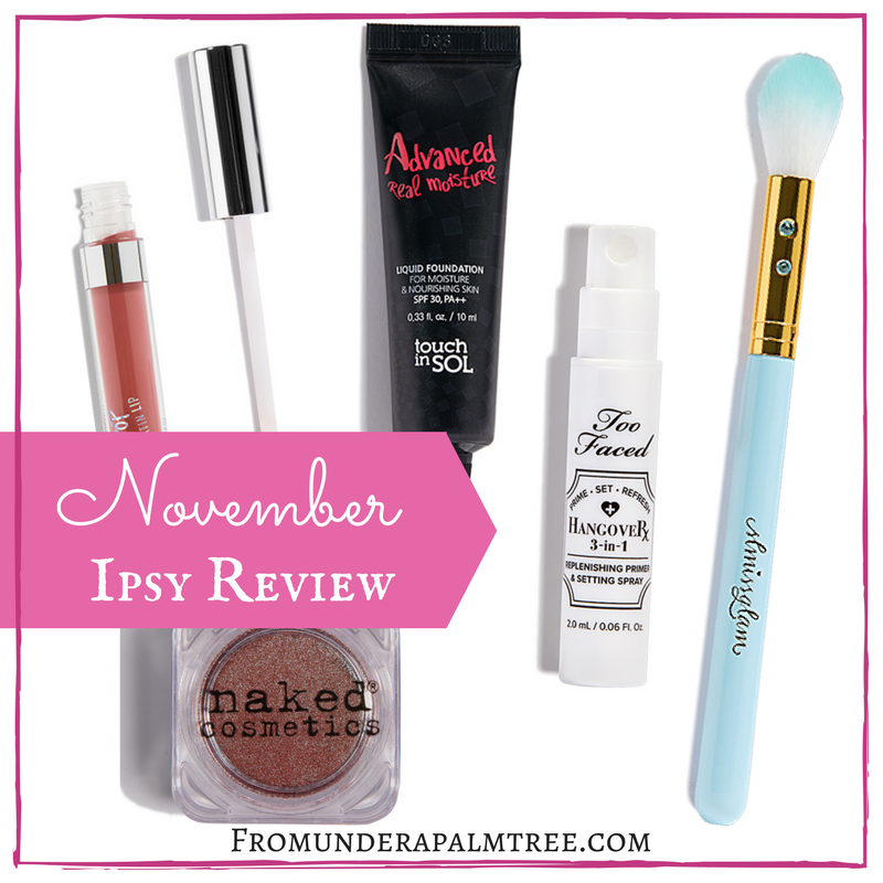 What is Ipsy | November Ipsy Review | Ipsy Review } Ipsy Glam Bag | Too Faced | Makeup | Beauty Review | Beauty | Colour Pop | Naked | 