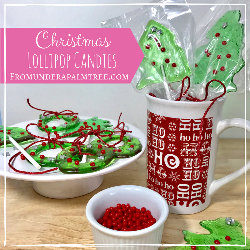 Christmas Lollipop Candies by From Under a Palm Tree