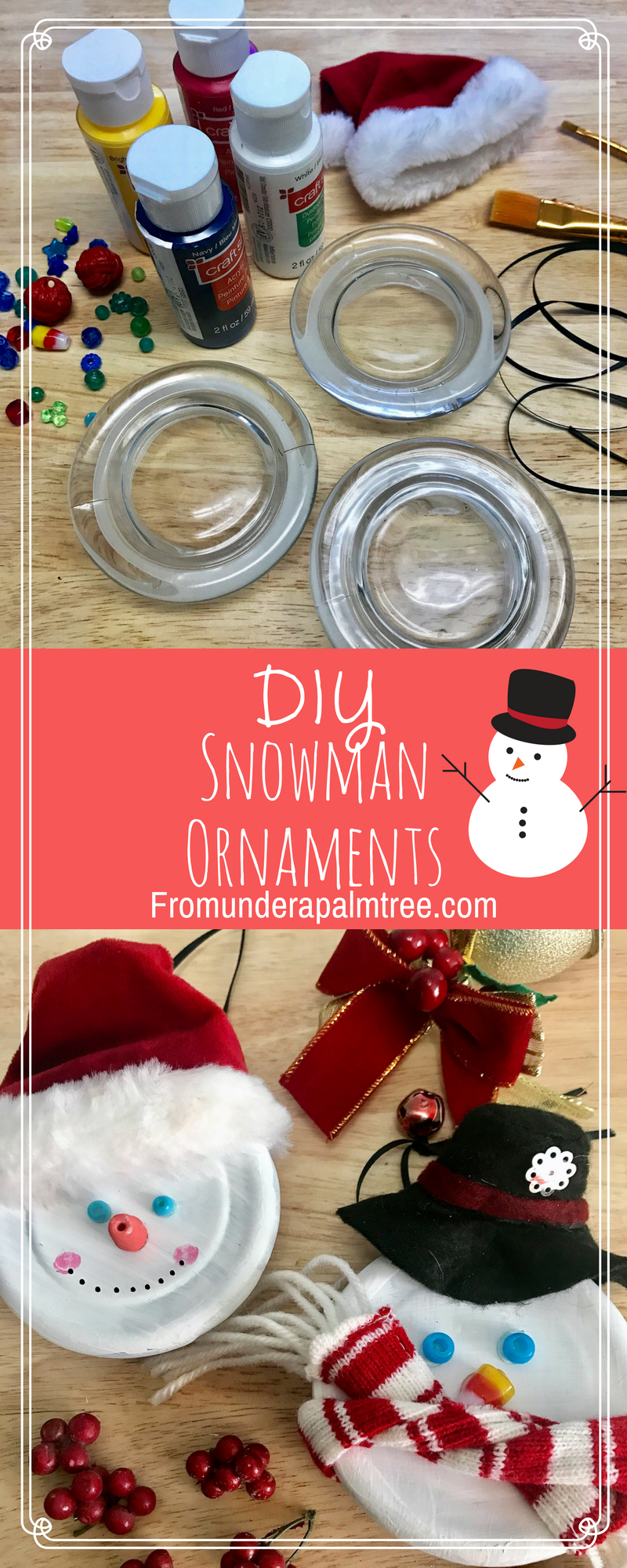 DIY Snowman Ornaments | DIY Christmas Ornament | DIY Holiday Ornament | DIY ornament | Snowman Ornament | DIY | Crafts | merry Christmas | Happy Holidays |