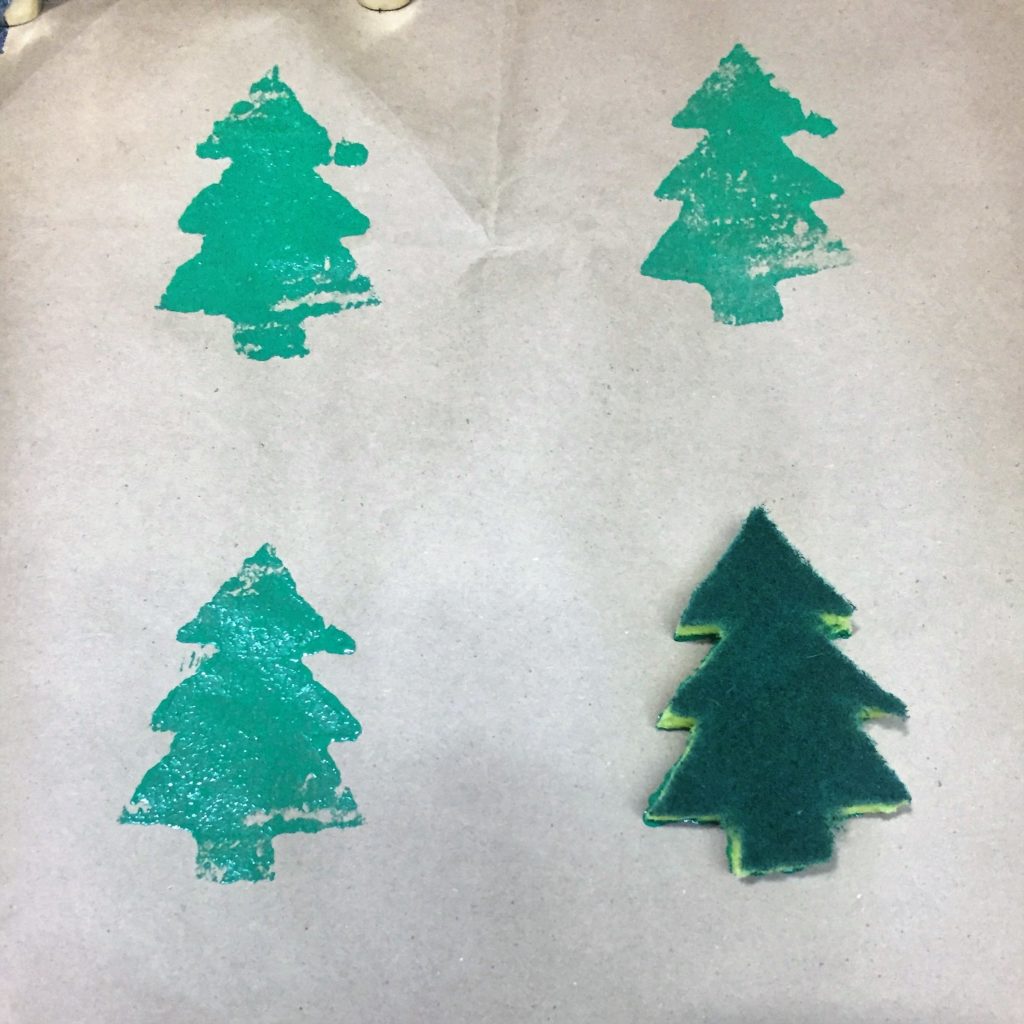 DIY Christmas Tree Wrapping Paper by From Under a Palm Tree