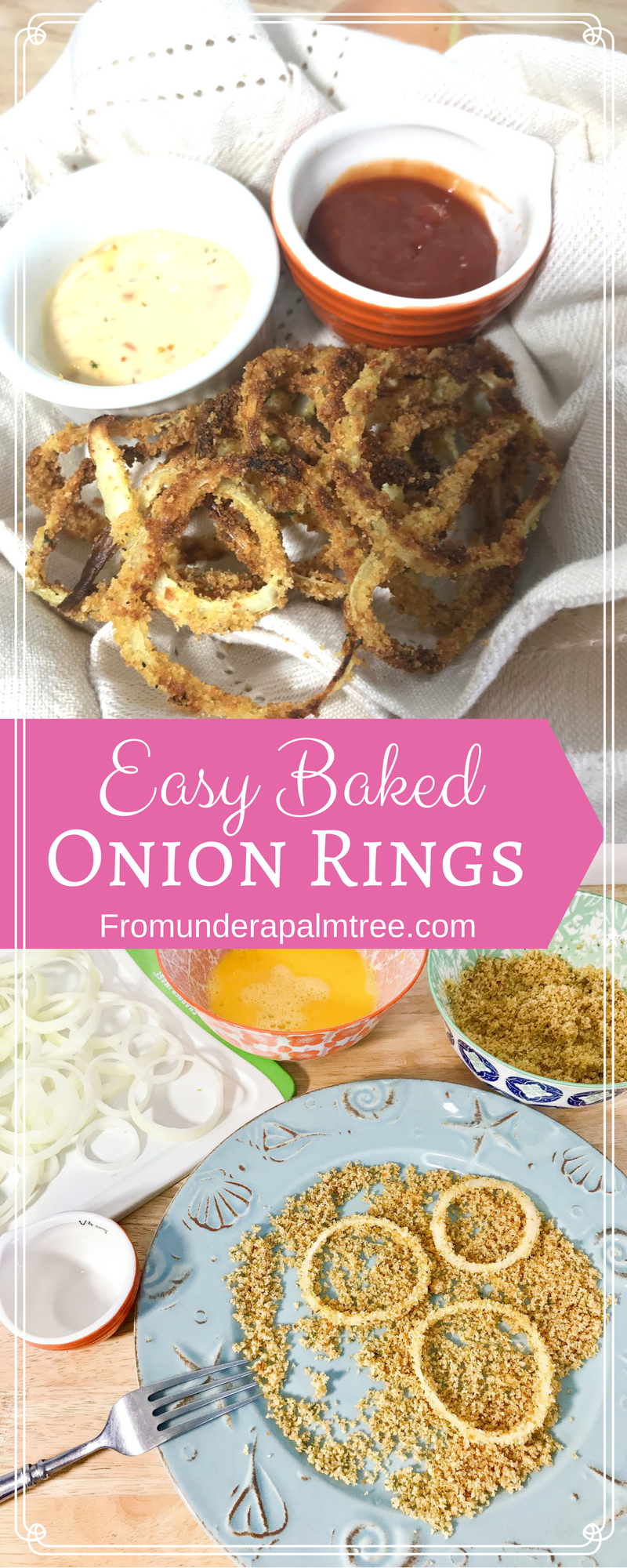Easy Baked Onion Rings | Homemade | recipe | baked | easy | sauce | healthy | how to make | home | sweet onion | simple | 