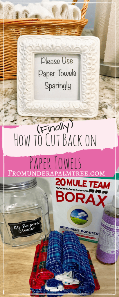 How To Cut Back On Paper Towels From Under A Palm Tree