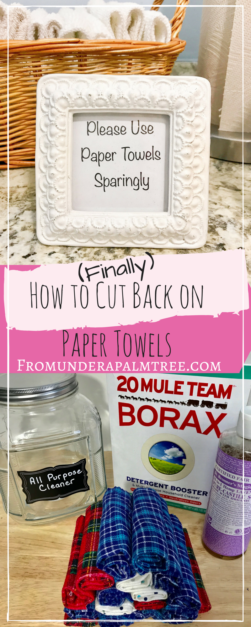 How to Cut Back on Paper Towels | Reusable Paper Towels | Fabric | UNpaper towels | Cut back on paper towels | How to | Reusable | paper towels | Paper towel Alternatives | Basket | Ideas | paperless | kitchen | organization | Green living | Green kitchen | sustainable living | sustainability | homemade paper towels | organic | homemade soap |