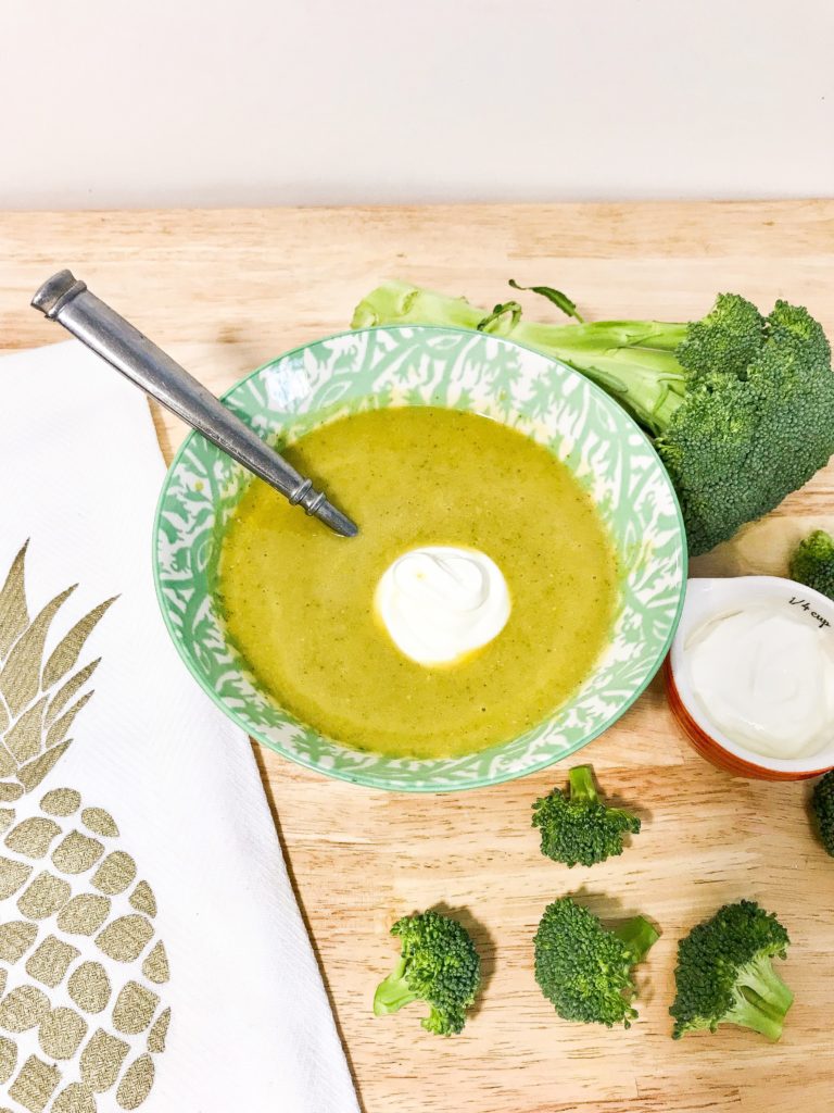 Simply Fresh Broccoli Soup by From Under a Palm Tree