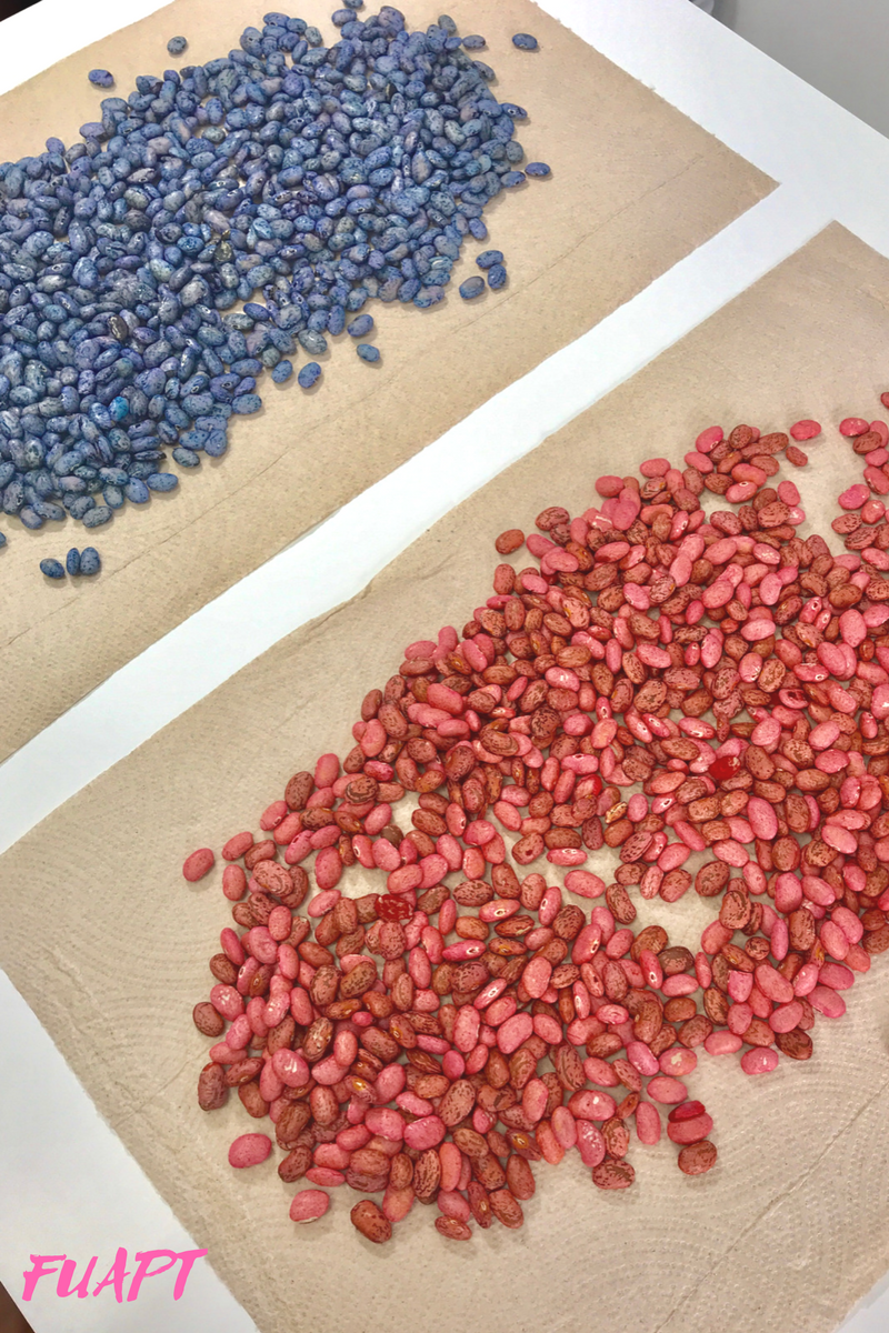 DIY Colored Beans for Sensory Play by From Under a Palm Tree