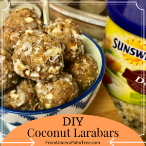 DIY | snacks | snack food | snack bar | easy recipe | easy snack recipe | datebars | snack made with dates | coconut | snacks made with coconut | recipe | snack recipe | quick and easy snacks | sunsweet dates| dried fruit | snacks to make with dried fruit | snacks to make with dried dates | DIY larabars | 