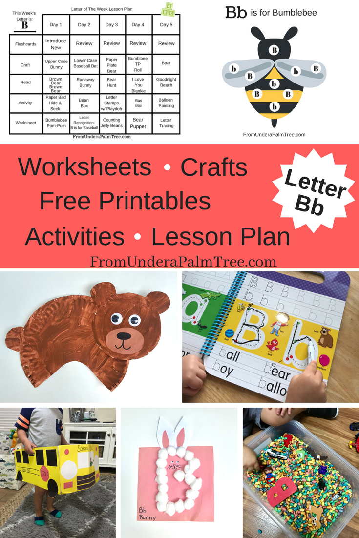Letter B worksheets | free letter b printables | alphabet printables | free printable worksheets for preschoolers | free printables | worksheet | letter B worksheet for preschooler | letter B activities | letter B activities for preschoolers | letter B activities for toddler | letter B crafts for preschoolers | Letter B printables | letter B crafts for toddlers | letter B activities | letter B crafts | letter b activities for preschoolers | letter B activities for toddlers | letter B lesson plan for preschoolers | Letter B activities for home schoolers | home school lesson plan for preschool | home school lesson plan for toddler | letter B games | letter B sensory play | letter B motor skills | practicing letter B | teacher | mom teacher | stay at home mom activities for kids | activities for kids | learning games | games to play with toddler | how to teach a toddler the alphabet | best way to teach a toddler the alphabet | teach a preschooler the alphabet | ABC play | learning the ABCs | fun kids crafts | From Under a Palm Tree