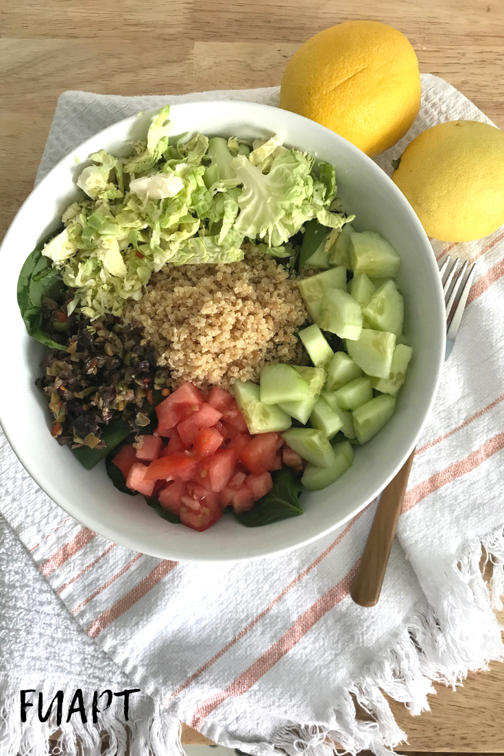 Spinach & Quinoa Salad by From Under a Palm Tree