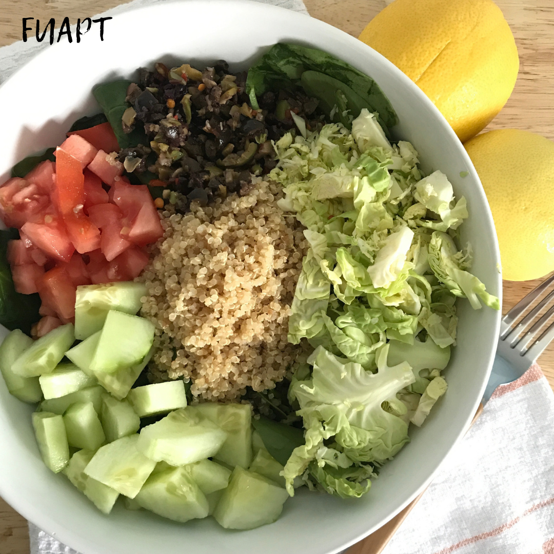 Spinach & Quinoa Salad by From Under a Palm Tree