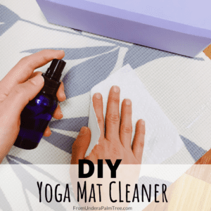 DIY yoga mat cleaner | yoga mat cleaning recipe | DIY mat cleaner | how to make my own yoga mat cleaner | cleaning a yoga mat | yoga hacks | cleaning hacks | hacks for women | yoga mat cleaners | DIY cleaning recipe | DIY | essential oil recipe | uses for essential oil | how to make a yoga mat cleaner |