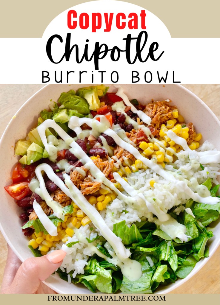Copycat Chipotle Burrito Bowl > From Under a Palm Tree