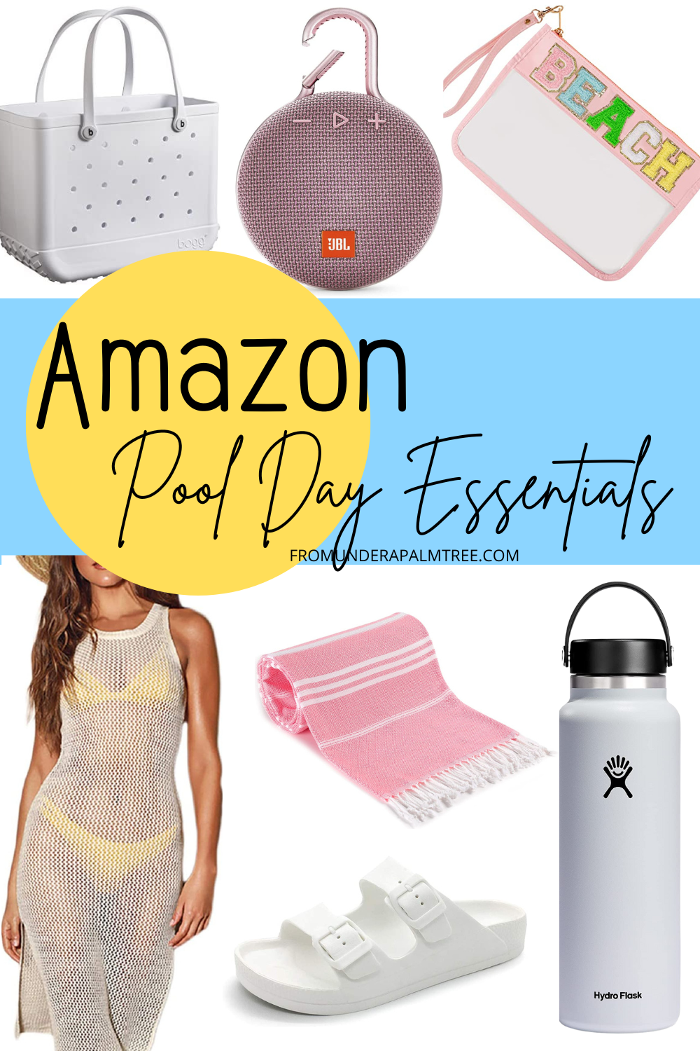 Amazon Essentials | Amazon Pool Day Essentials | Amazon Pool Day Must Haves | pool day | pool day essentials | pool day must haves | pool bag | best pool bag | beach bag | best beach bag | bogg bag | pool day items | amazon must haves | summer must haves | summer pool items from amazon | Amazon summer essentials | best swimsuit cover ups | beach cover up | best portable charger | portable phone charger for the pool | portable phone charger for the beach | best portable phone charger |