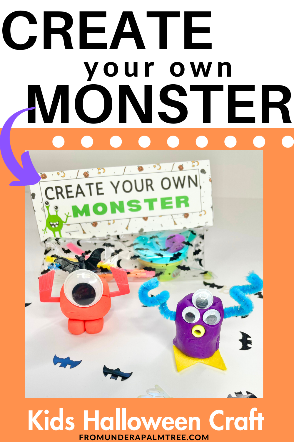 create your own monster | create your own play doh monster treat bags | play doh monster treat bags | halloween treat bags | halloween crafts | halloween kids craft | halloween party favor | trick or treat favor | DIY trick or treat favor | kids halloween party favor | classroom halloween party | school halloween party craft | preschool halloween craft | kindergarten halloween craft | first grade halloween craft | second grade halloween craft | DIY halloween treat bags | halloween treat bags | 