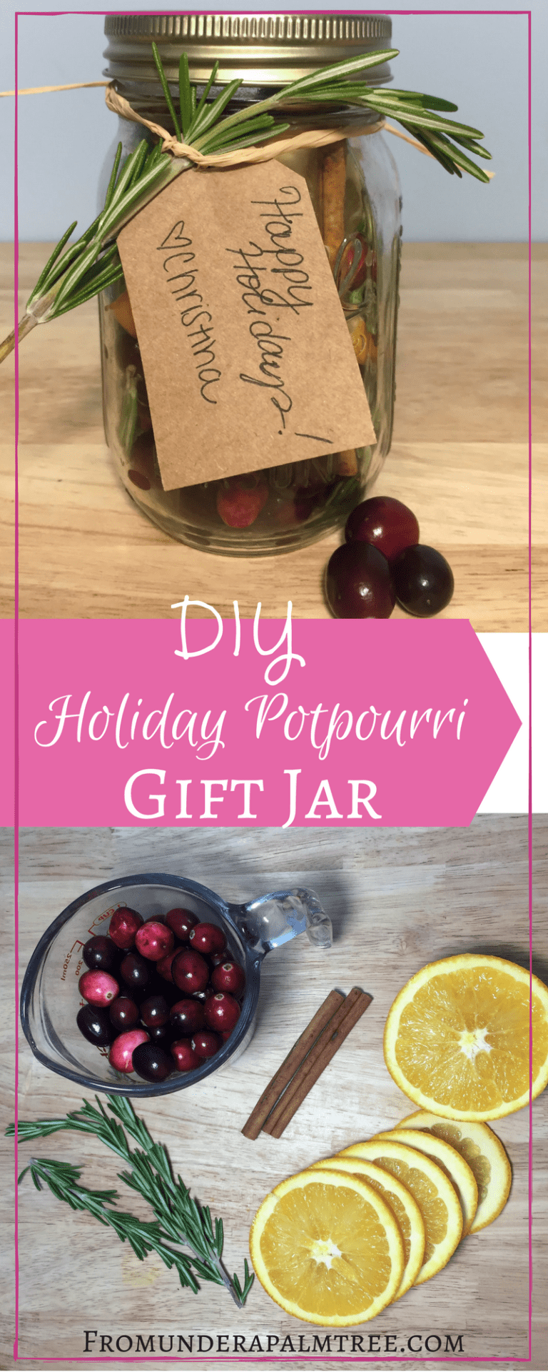 DIY Holiday Potpourri Gift Jar > From Under a Palm Tree