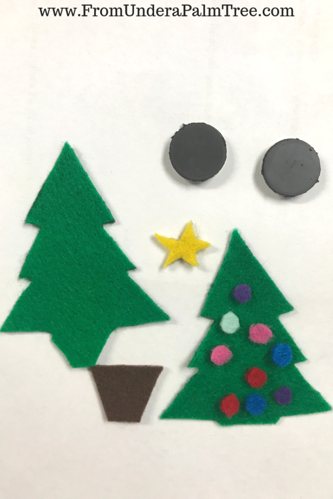 Christmas Tree Magnet - From Under a Palm Tree