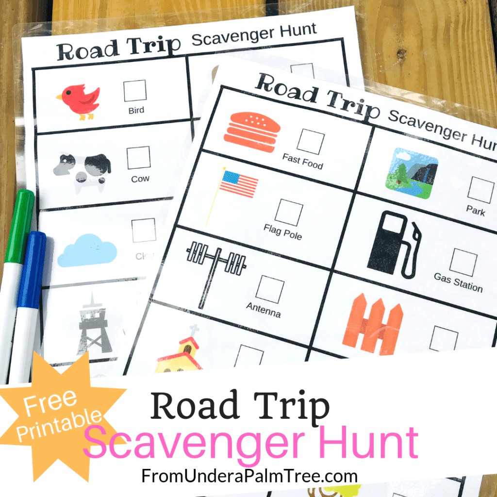 Road Trip Scavenger Hunt