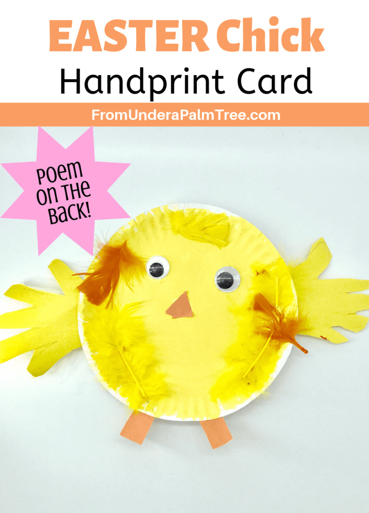 Easter Chick Handprint Card > From Under a Palm Tree