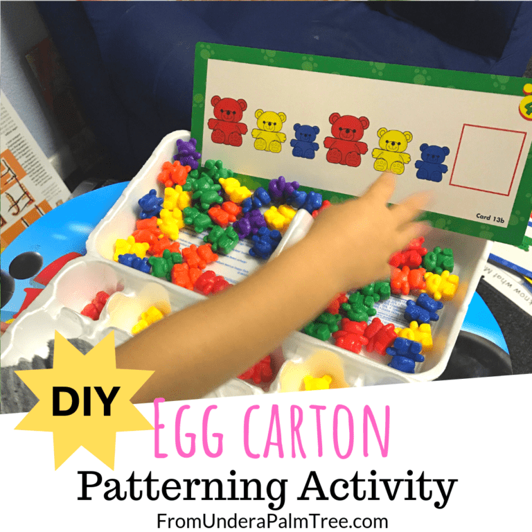 DIY Egg Carton Patterning Activity > From Under a Palm Tree