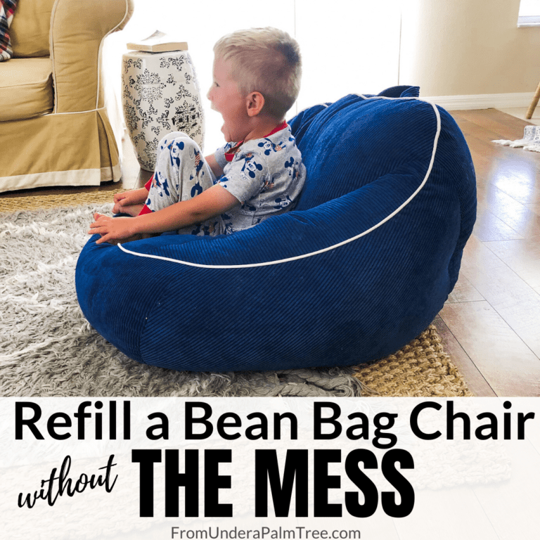 Refill a Bean Bag Chair Without the Mess > From Under a Palm Tree