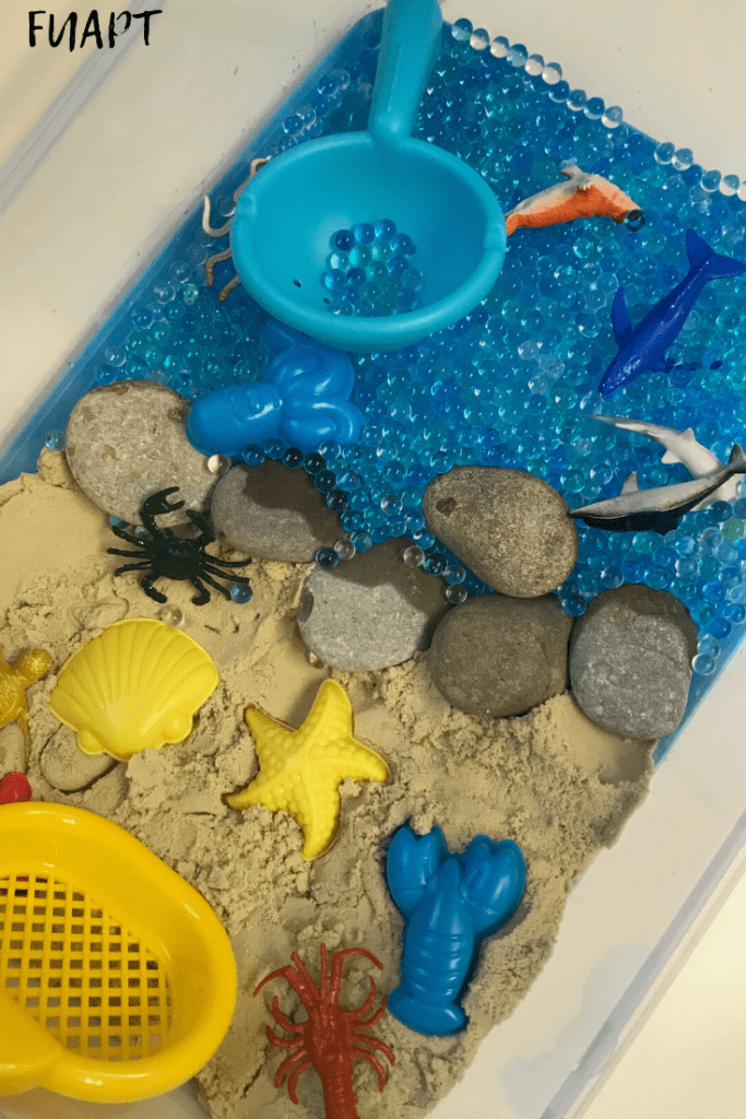 Under the Sea Sensory Bin > From Under a Palm Tree