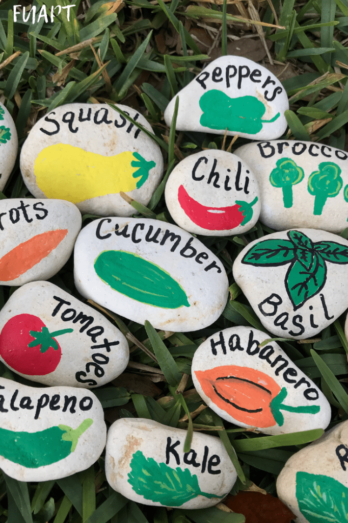 DIY Garden Rock Markers - From Under a Palm Tree