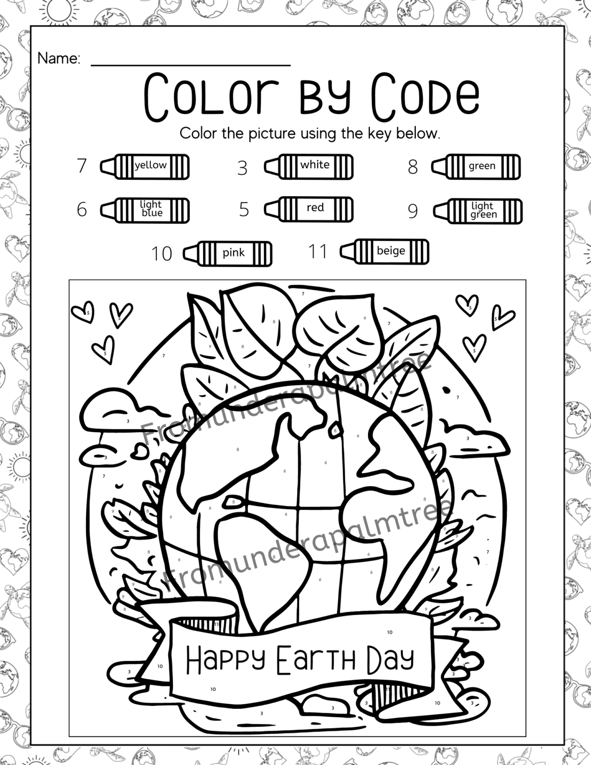 Earth Day Worksheet Pack - From Under a Palm Tree