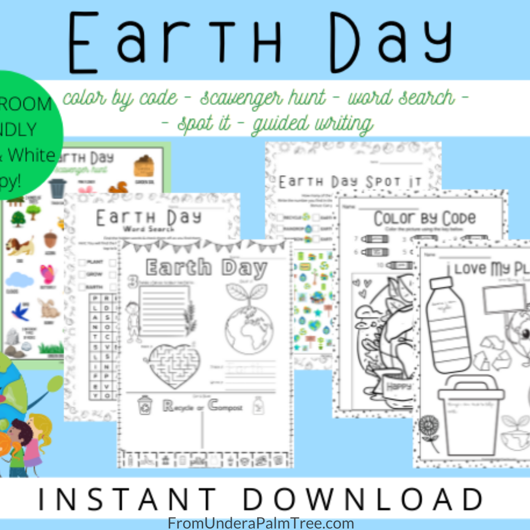 Earth Day Worksheet Pack > From Under a Palm Tree