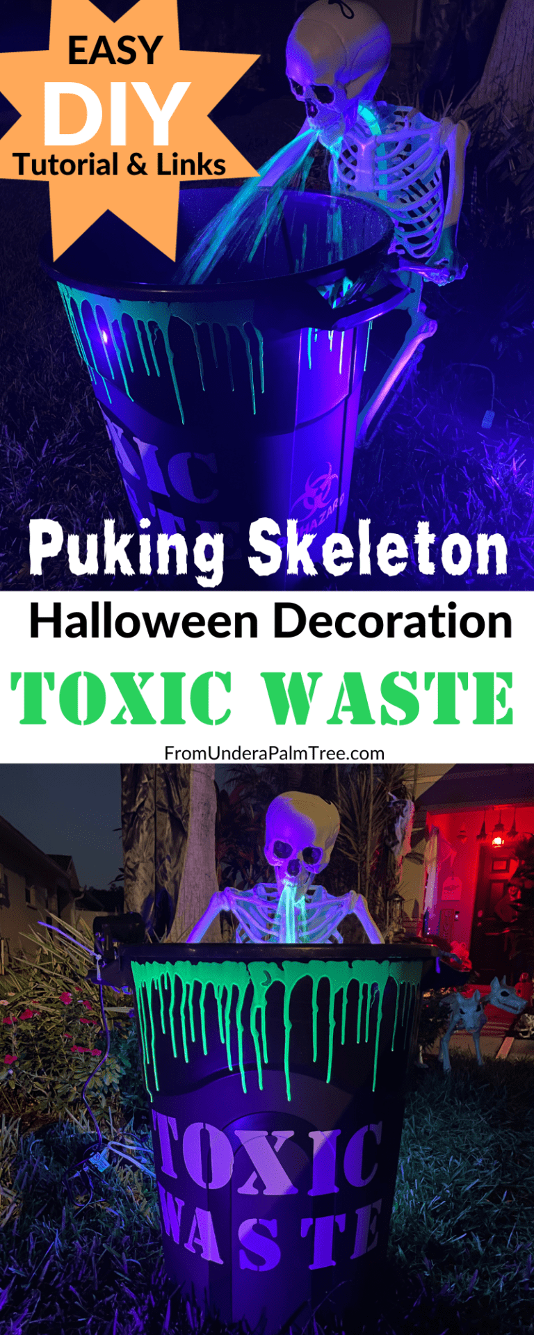 Puking Skeleton Halloween Decoration
 DIY Puking Skeleton Halloween Decoration From Under a Palm Tree