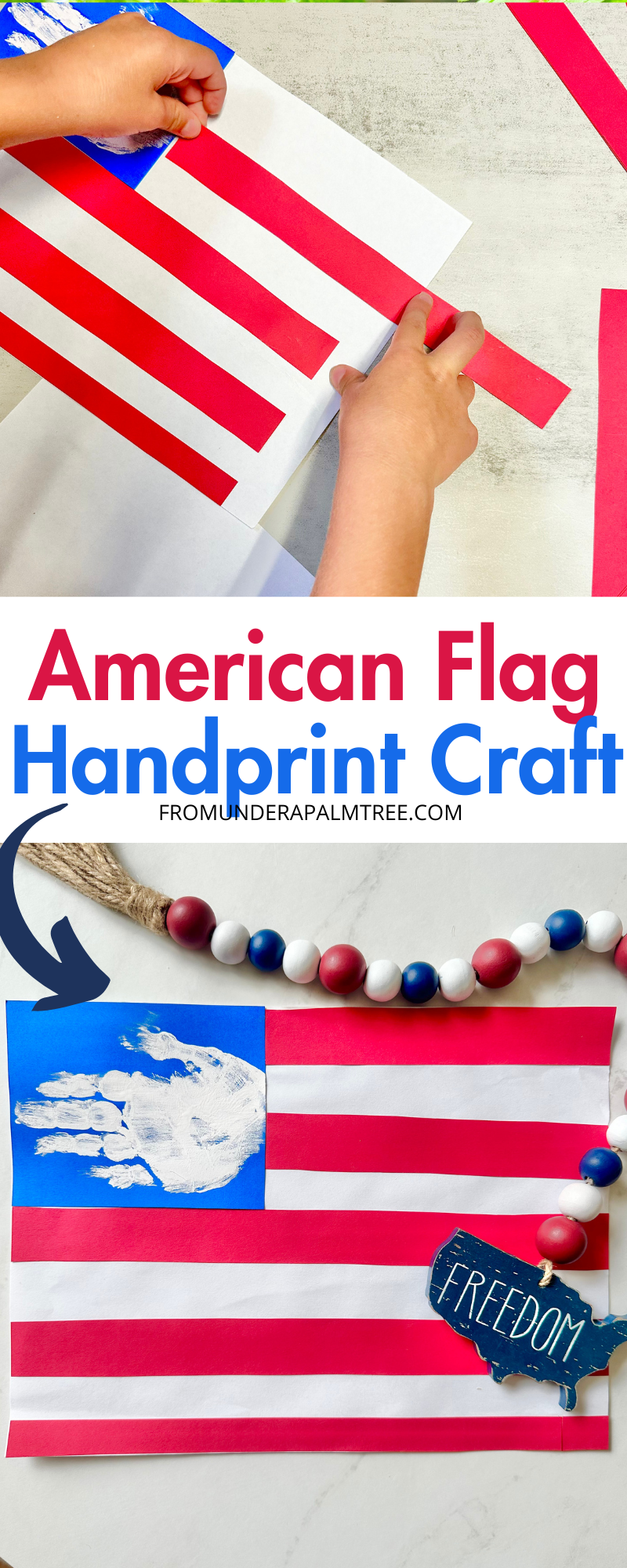 american flag craft | printable american flag craft | American Flag Handprint Craft | american flag handprint craft baby | american flag handprint craft pdf | american flag handprint craft printable free | american flag handprint craft template | american flag handprint craft toddlers | crafts | DIY | flag craft | Fourth of July craft | fromunderapalmtree| handprint | handprint american flag crafts | handprint card | handprint card for kids | handprint card keepsake | handprint craft | handprint flag for Toddlers | handprint keepsake | holiday crafts | independence day craft for kids | keepsake for military dad | keepsake for military grandpa | keepsake for military mom | keepsake for military nana | keepsake for military family | keepsake handprint card | kids and learning | DIY Kids | Kids Craft | kids memorial day craft | Learning | lifestyle blog l lifestyle blogger | memorial day craft | memorial day craft for kids | mom blogger | patriotic craft | kids patriotic craft |