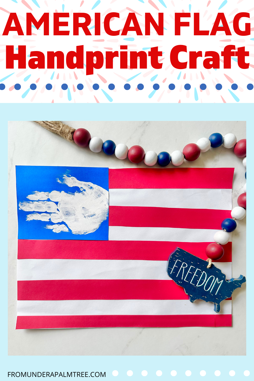 american flag craft | printable american flag craft | American Flag Handprint Craft | american flag handprint craft baby | american flag handprint craft pdf | american flag handprint craft printable free | american flag handprint craft template | american flag handprint craft toddlers | crafts | DIY | flag craft | Fourth of July craft | fromunderapalmtree| handprint | handprint american flag crafts | handprint card | handprint card for kids | handprint card keepsake | handprint craft | handprint flag for Toddlers | handprint keepsake | holiday crafts | independence day craft for kids | keepsake for military dad | keepsake for military grandpa | keepsake for military mom | keepsake for military nana | keepsake for military family | keepsake handprint card | kids and learning | DIY Kids | Kids Craft | kids memorial day craft | Learning | lifestyle blog l lifestyle blogger | memorial day craft | memorial day craft for kids | mom blogger | patriotic craft | kids patriotic craft |