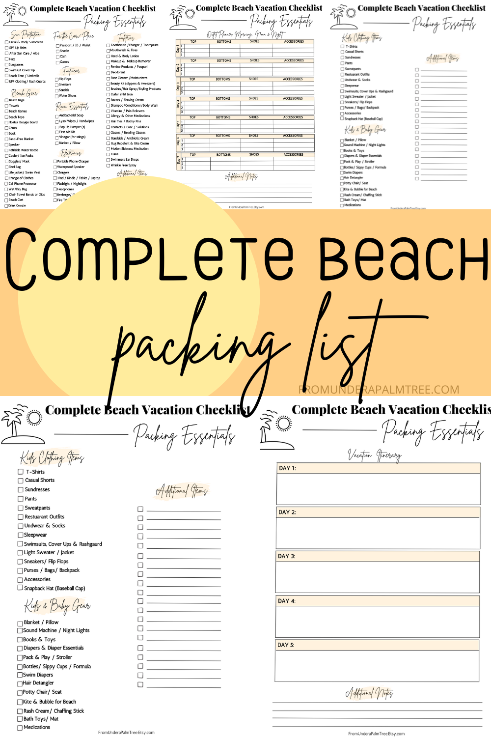 10 day beach vacation packing list | day beach trip packing list | 4-day beach trip packing list | 5 day beach vacation packing list | 7 day beach vacation packing list PDF | 7-day beach vacation packing list | beach baby gear | beach bag essentials | beach packing list | beach trip | beach trip packing checklist  | beach trip packing guide | beach trip packing list | beach vacation | beach vacation packing list 1 week | beach vacation packing list 10 days | beach vacation packing list baby | beach vacation packing list carry on | beach vacation packing list flying | Beach vacation packing list pdf | Beach vacation packing list printable | beach vacation packing list teen girl | beach vacation packing list toddler | beach vacation packing list with kids | Beach vacation packing list with kids printable | Best beach vacation packing list | Best beach vacation packing list with kids  | Complete Beach Packing List | etsy | etsy printable | etsy printable | Etsy printable for parents | etsy shop | Family beach vacation packing list PDF | family vacation packing list printable | family vaction | Free packing list for beach vacation | packing guide | Packing list for beach vacation PDF | Packing list for beach vacation printable | Packing list for beach vacation with family | Packing list for beach vacation with kids | printable | what to pack for a beach vacation | What to pack for beach vacation baby | What to pack for beach vacation kids |  What to pack for beach vacation woman | mom blogger | lifestyle blogger | lifestyleblog | fromunderapalmtree | travel hacks | packing hacks | packing tips |