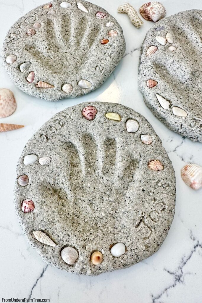 DIY Beach Sand Handprint Keepsake > From Under a Palm Tree